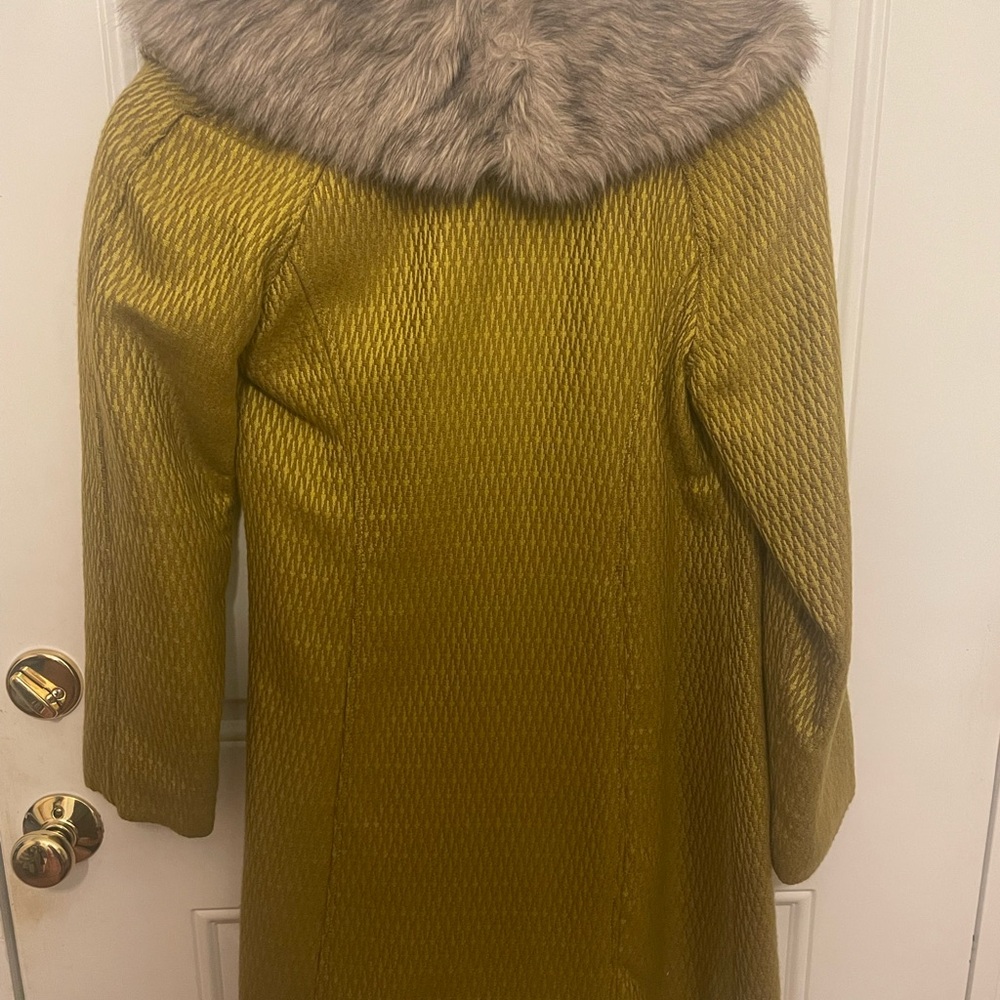 Gold/green pea coat - Picture 4 of 4